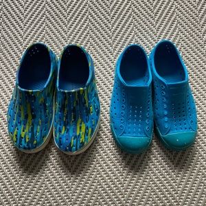 Two Pairs of Little Boys Native Water Shoes